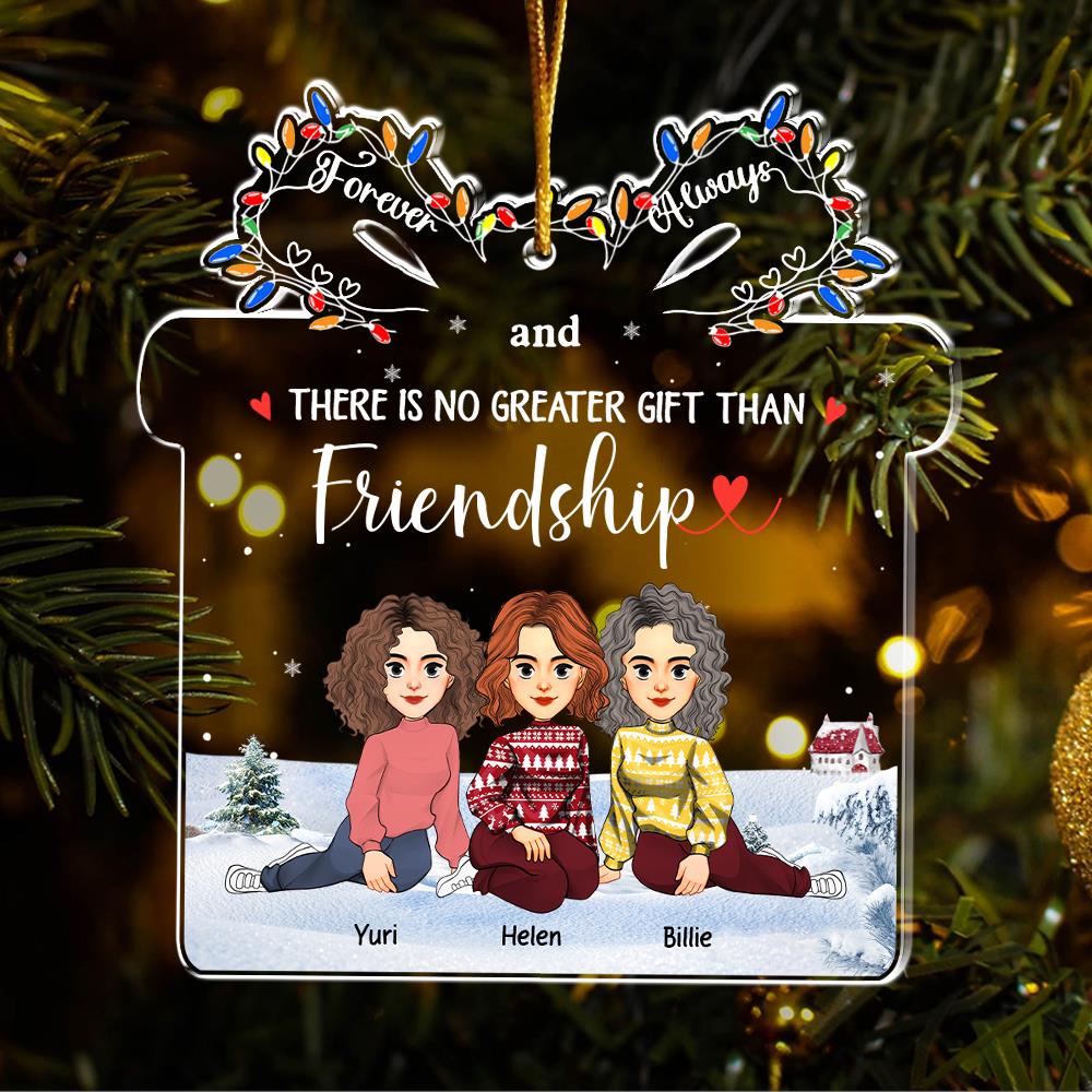Let The Good Times Roll - Bestie Personalized Custom Ornament - Christmas Gift For Best Friends, BFF, Sisters Vr3 Nh00