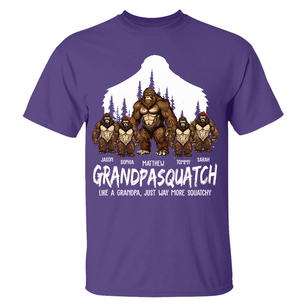 Papasquatch, Like A Grandpa, Just Way More Squatchy - Personalized Shirt