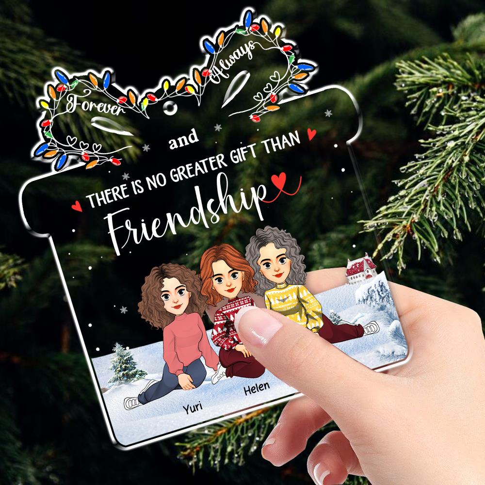 Let The Good Times Roll - Bestie Personalized Custom Ornament - Christmas Gift For Best Friends, BFF, Sisters Vr3 Nh00