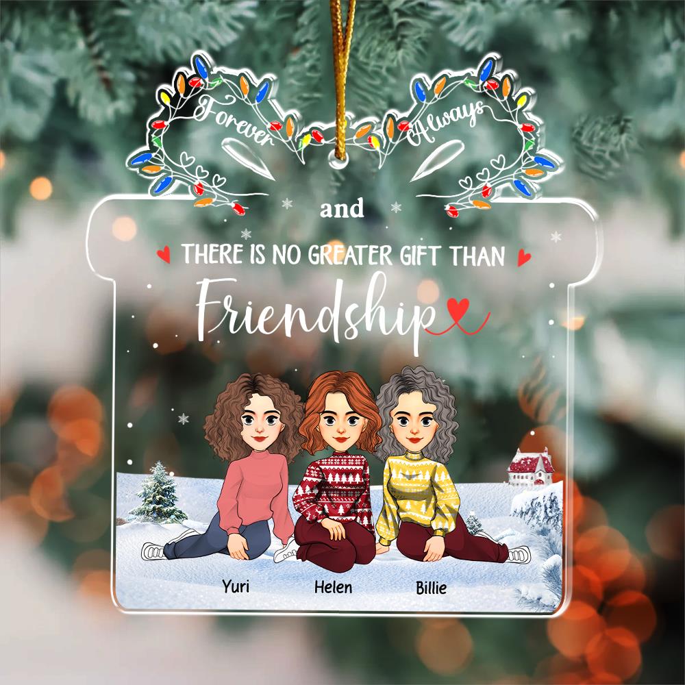 Let The Good Times Roll - Bestie Personalized Custom Ornament - Christmas Gift For Best Friends, BFF, Sisters Vr3 Nh00