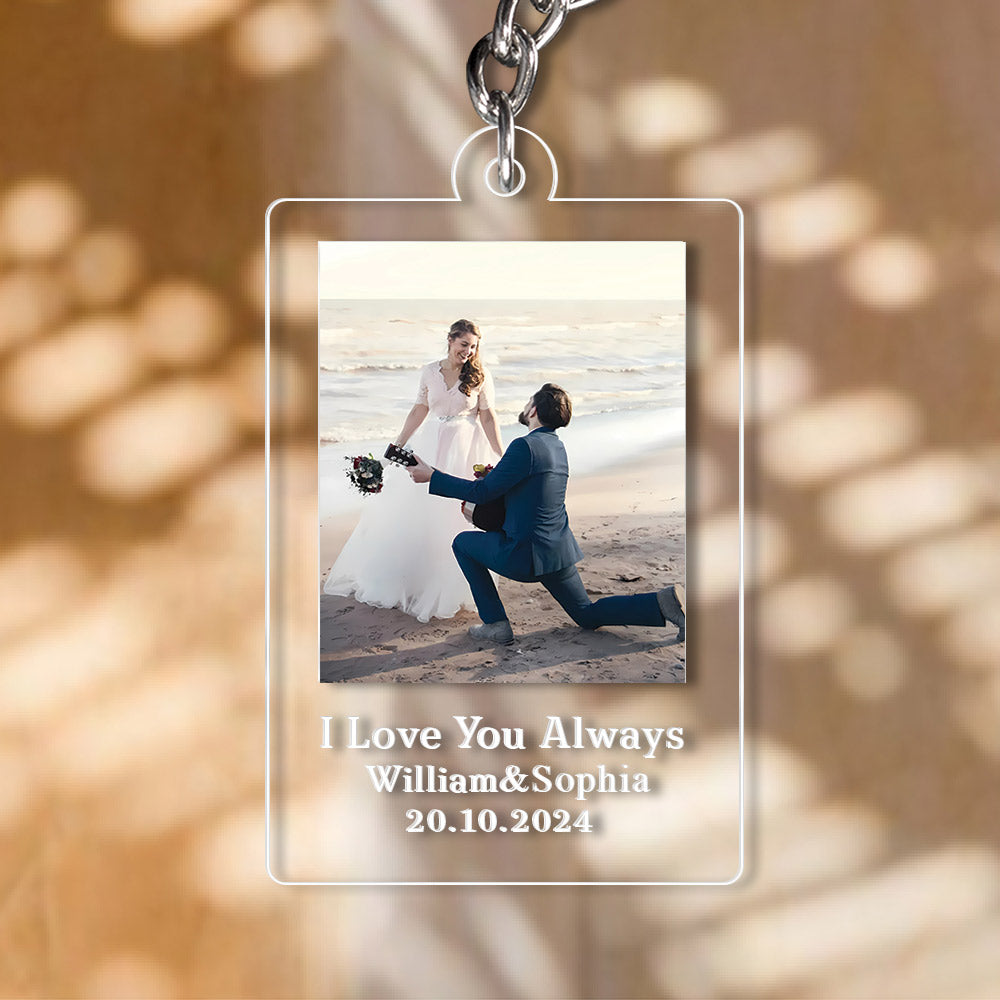 Acrylic Keychain, Personalized Keychain For Couple, Family Gift, Custom Photo Keychain NA04 Li29