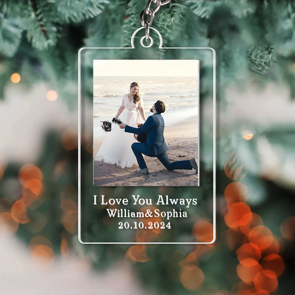 Acrylic Keychain, Personalized Keychain For Couple, Family Gift, Custom Photo Keychain NA04 Li29