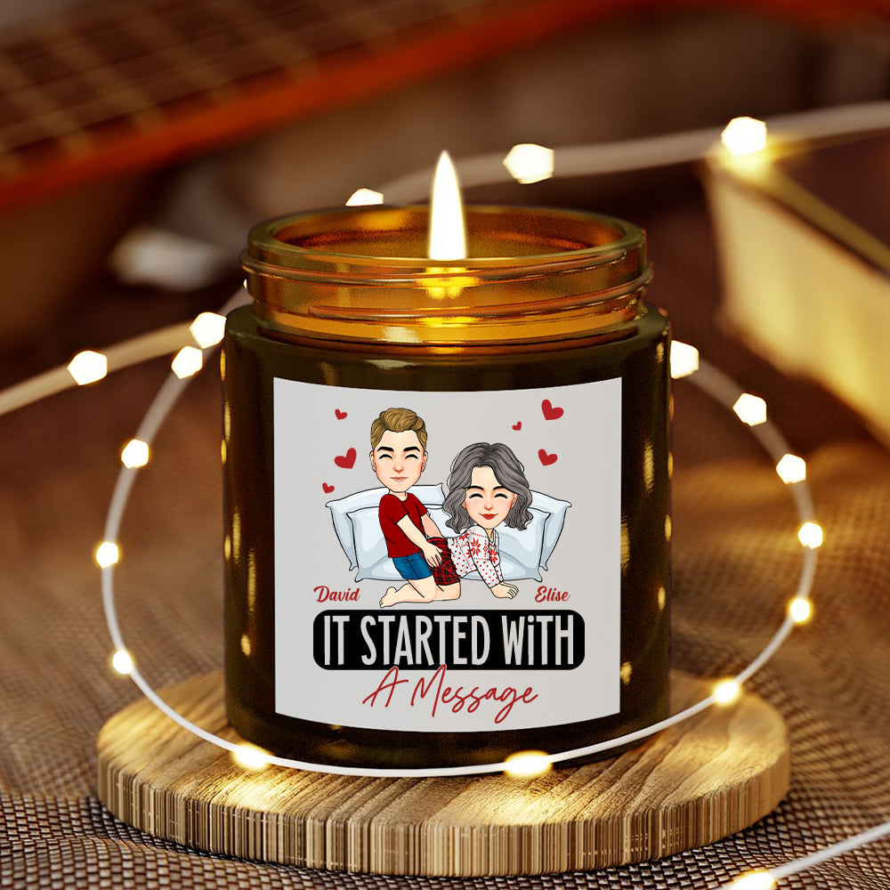 Personalized Candle For Couples - You Are The Best Thing I've Found on The Internet NA04 Tu20