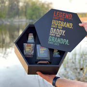 Legend Husband Dad Grandpa Father's Day, Birthday Gift For Dad, Grandpa Decanter Set