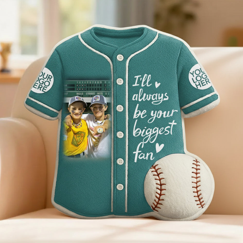 Custom Photo Baseball Game Day Ugly Plush Pillow Gift For Baseball Lovers - Personalized Gift For Baseball Player Hv01