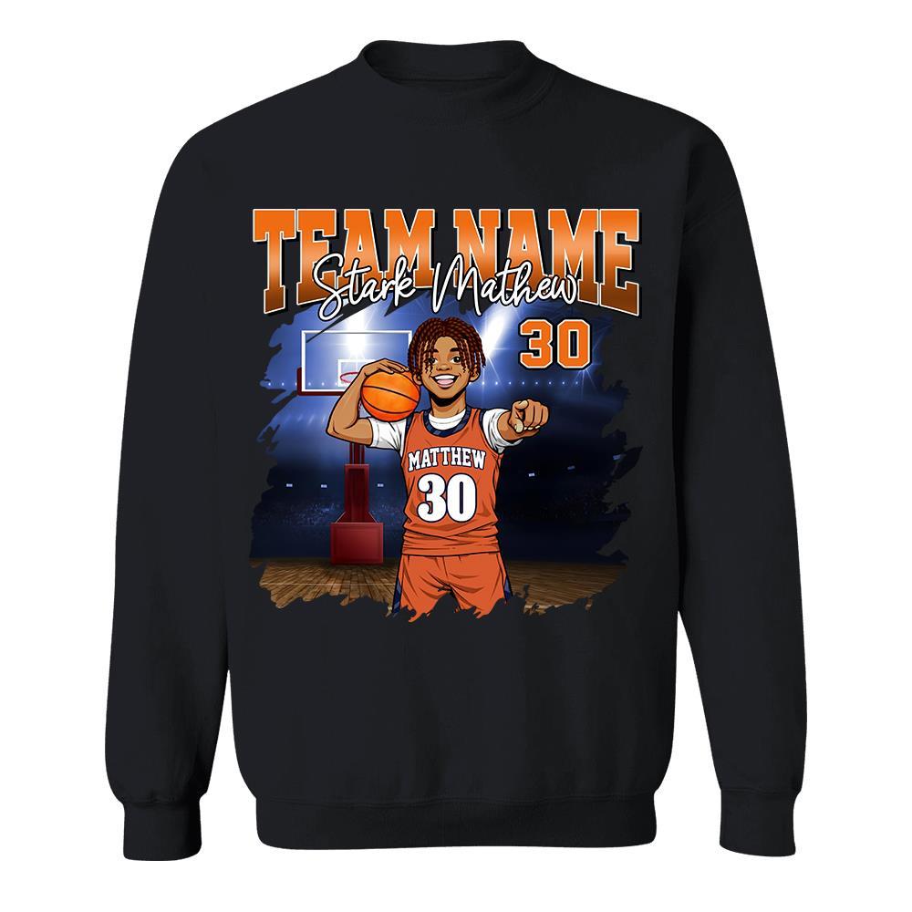 Basketball Personalized Shirt Custom Upload Photo, Clipart, Team Name, Custom Bootleg Rap Tee Basketball New Hv01