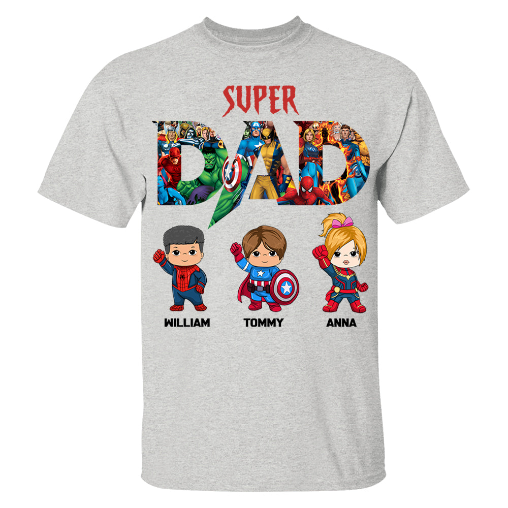 Super Dad, Personalized Shirt, Custom Father's Day Gift 2025 T1807 Li29