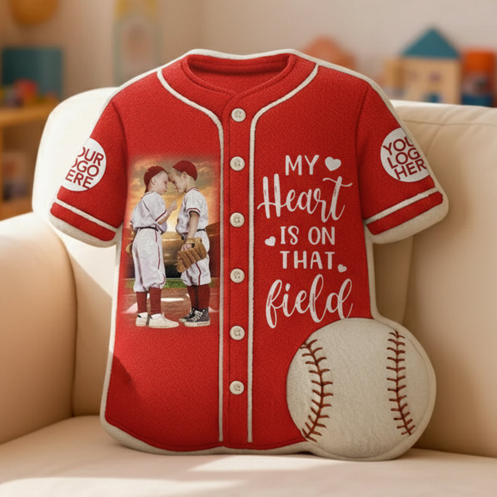 Custom Photo Baseball Game Day Ugly Plush Pillow Gift For Baseball Lovers - Personalized Gift For Baseball Player Hv01