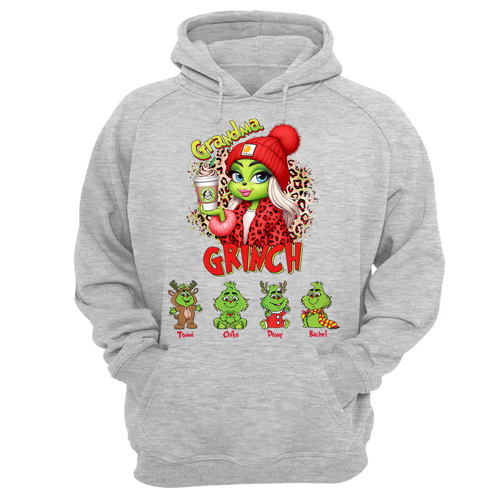 Personalized Christmas Mama Daddy Leopard Kids Name Shirt - My Kids Stole My Heart Gift For Grandma Tu20