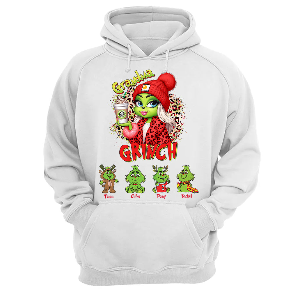 Personalized Christmas Mama Daddy Leopard Kids Name Shirt - My Kids Stole My Heart Gift For Grandma Tu20