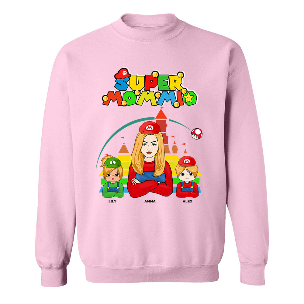 Super Mommio - Personalized Gamer Shirt Nh00