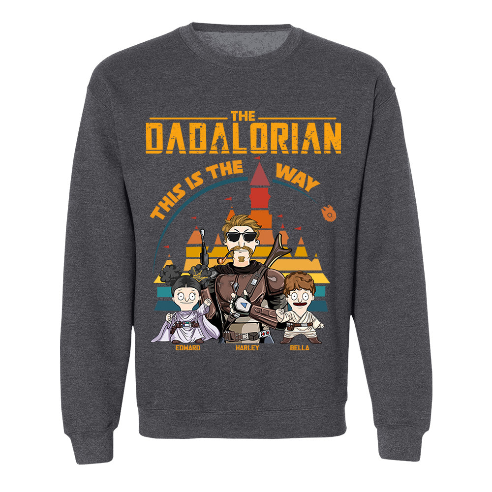 The Dadalorian This Is The Way - Personalized Shirt For Dad - Custom Nickname With Kids Gift New Nh00