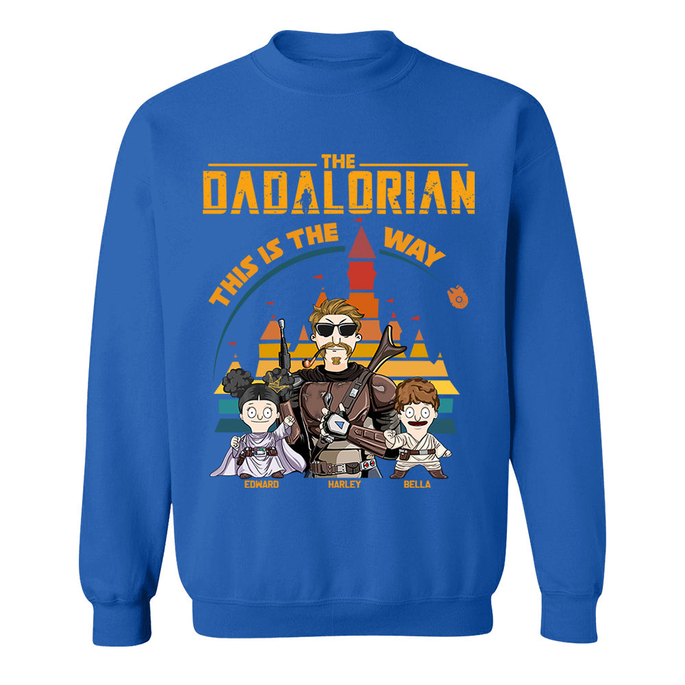 The Dadalorian This Is The Way - Personalized Shirt For Dad - Custom Nickname With Kids Gift New Nh00