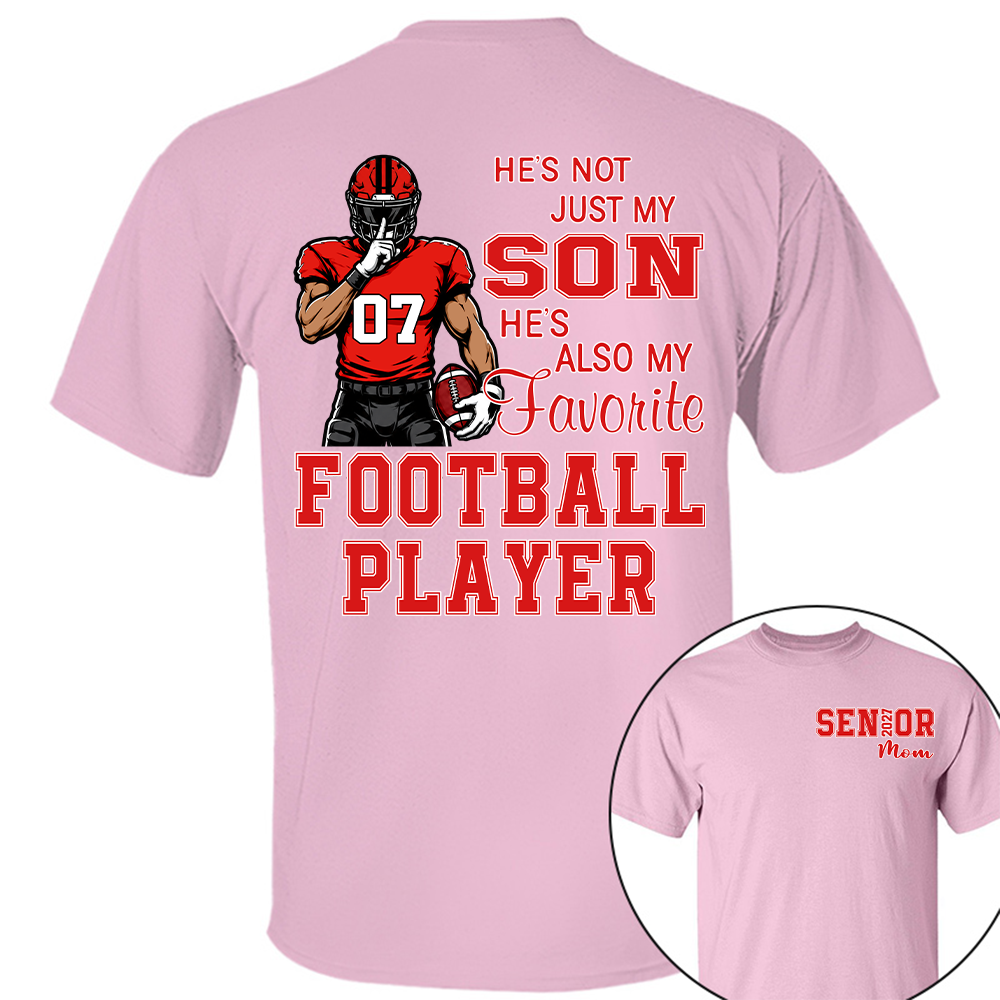 Custom Senior Mom 2027 Football Player Shirt, For Football Lovers L0411 Hv01
