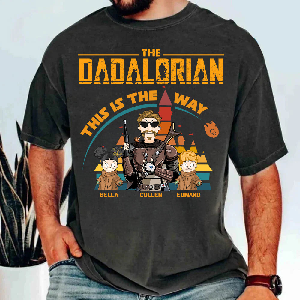 The Dadalorian This Is The Way - Personalized Shirt For Dad Mom Pt99