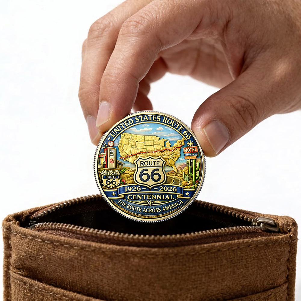 Custom Car's Photo Commemorative Coin - Celebrate U.S. Route 66 Centennial Commemorative Coin A2110 Pt99
