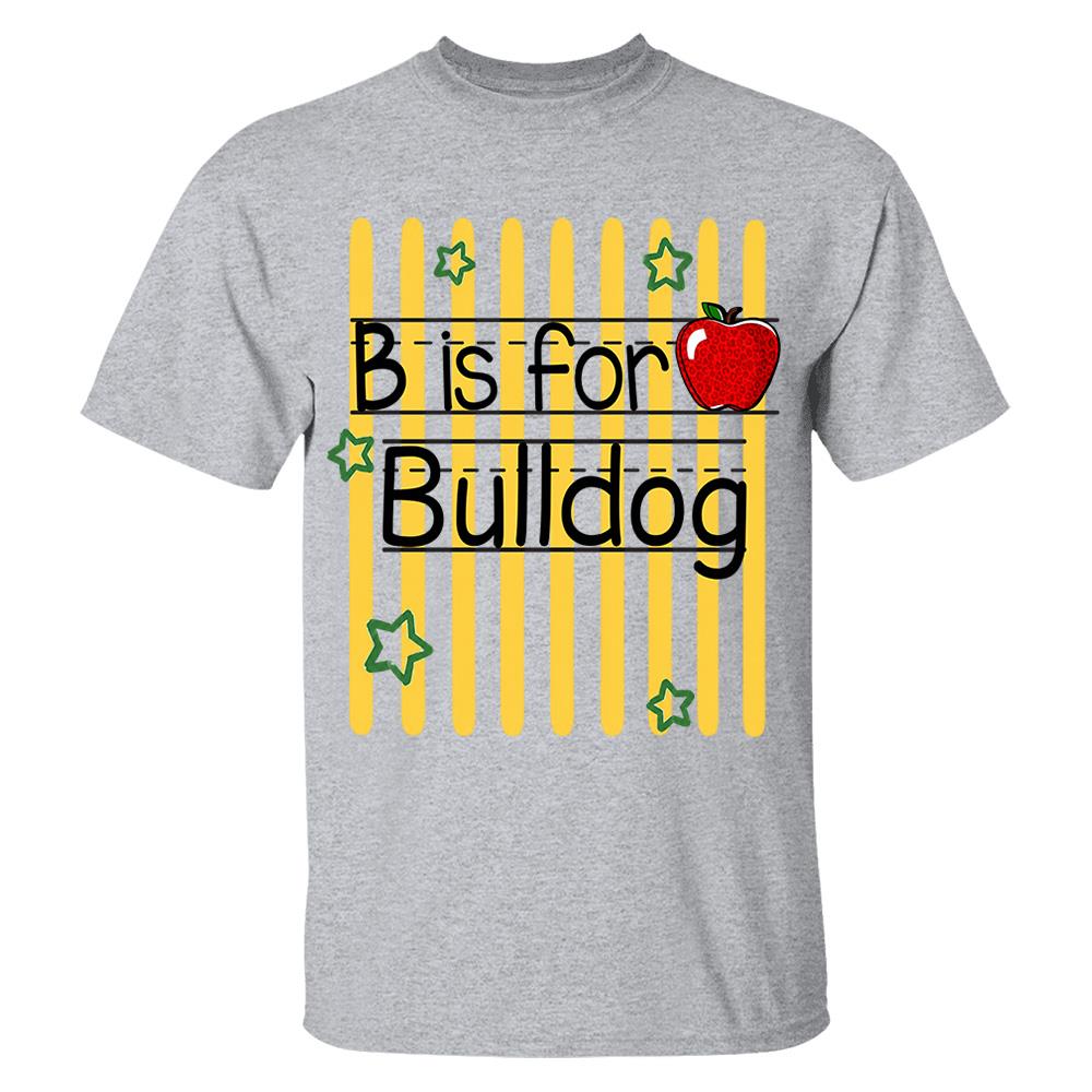 Nh00-Personalized Retro Stripe School Mascot Custom Apple Name Teacher T-Shirt, Custom Gifts For Teacher Nh00-01.08.2026
