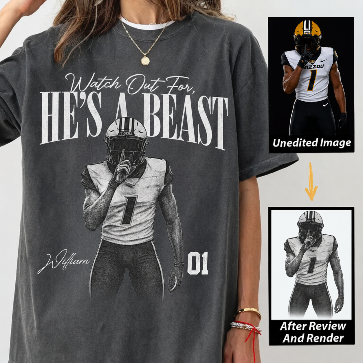 I'll Always Be Your Biggest Fan - Washed Tee Retro Bootleg Shirt For Football Players NA04