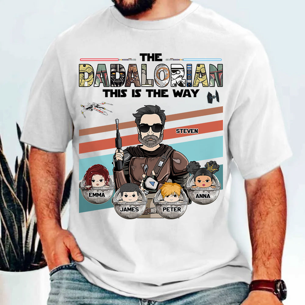 The Dadalorian This Is The Way - Personalized Shirt For Dad Vr2 Do98