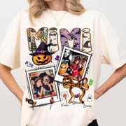Custom Halloween Mimi Shirt - Personalized Nickname Grandma Nana Mimi Shirt For Autumn, Fall Grandma Shirt With Grandkids Names, Fall Halloween