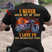 Loving to Ride Motorcycles Shirt - Personalized Upload Vehicle Photo For Biker A2110