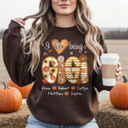 I Love Being Gigi - Personalized Shirt For Grandma - Autumn Family Gifts NA04