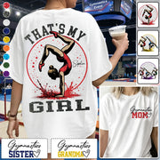 Personalized Gymnastics Mom Shirt That's My Girl Shirt Gift For Gymnastics Family T1807 VH01