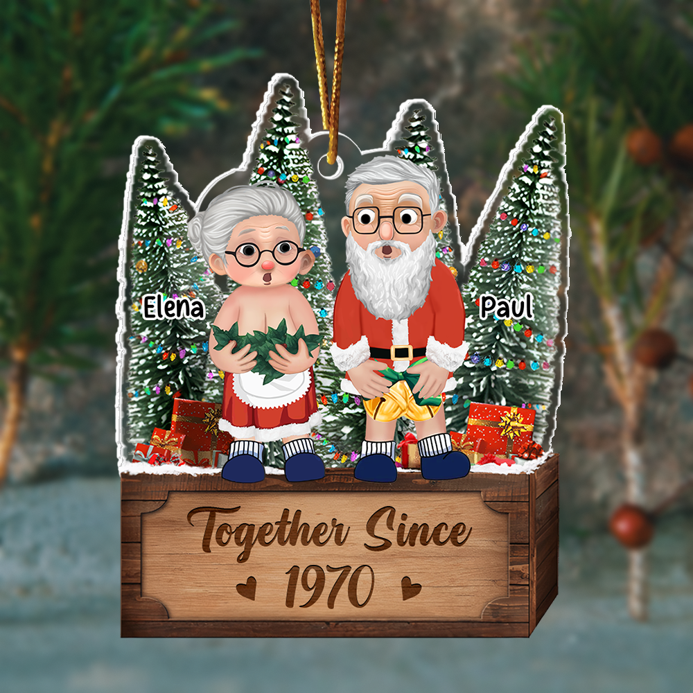 I Want To Grow Old With You - Personalized Couple Ornament