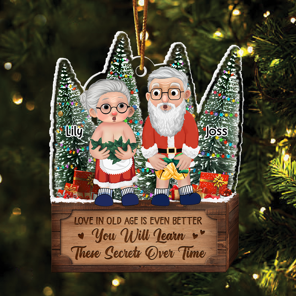 I Want To Grow Old With You - Personalized Couple Ornament