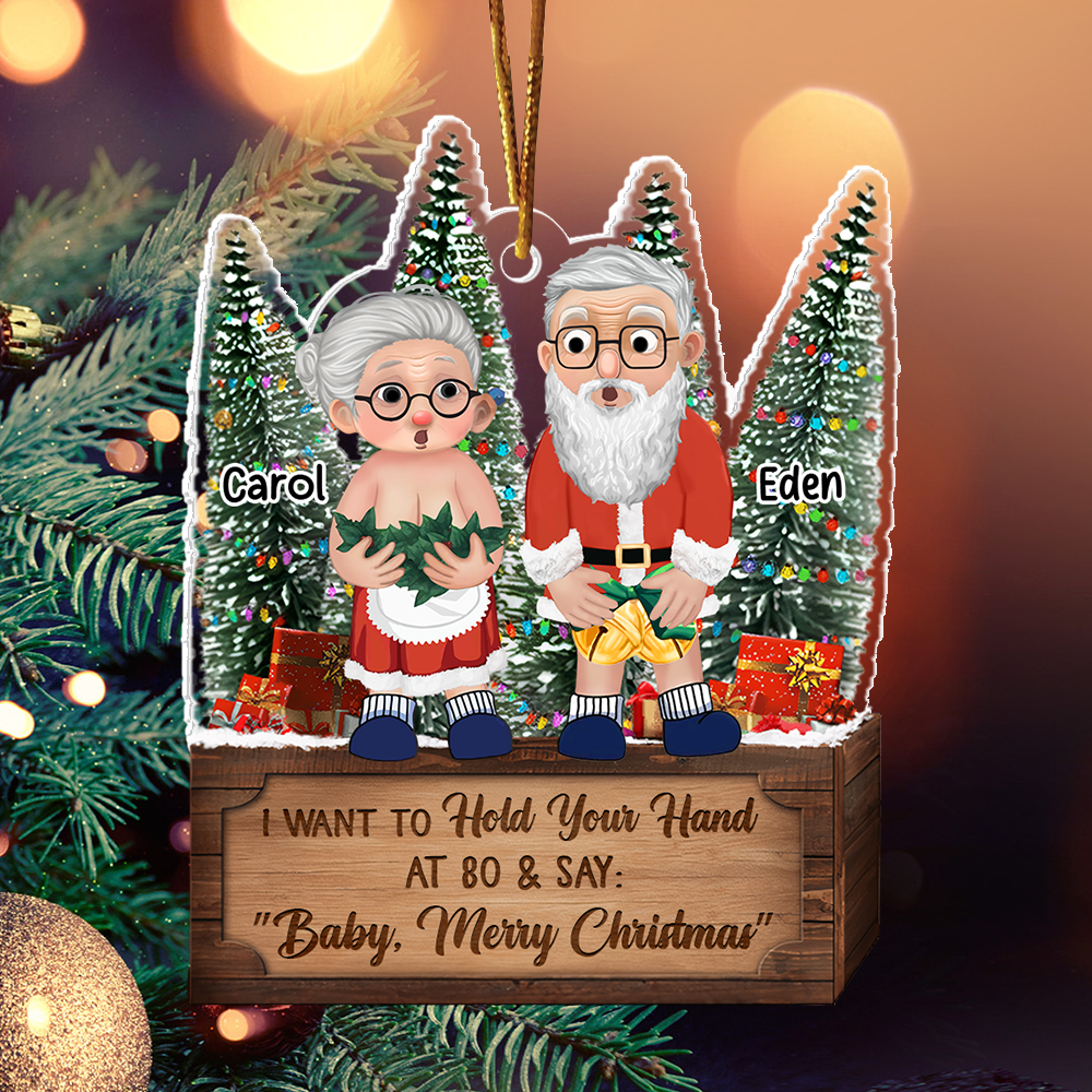 I Want To Grow Old With You - Personalized Couple Ornament