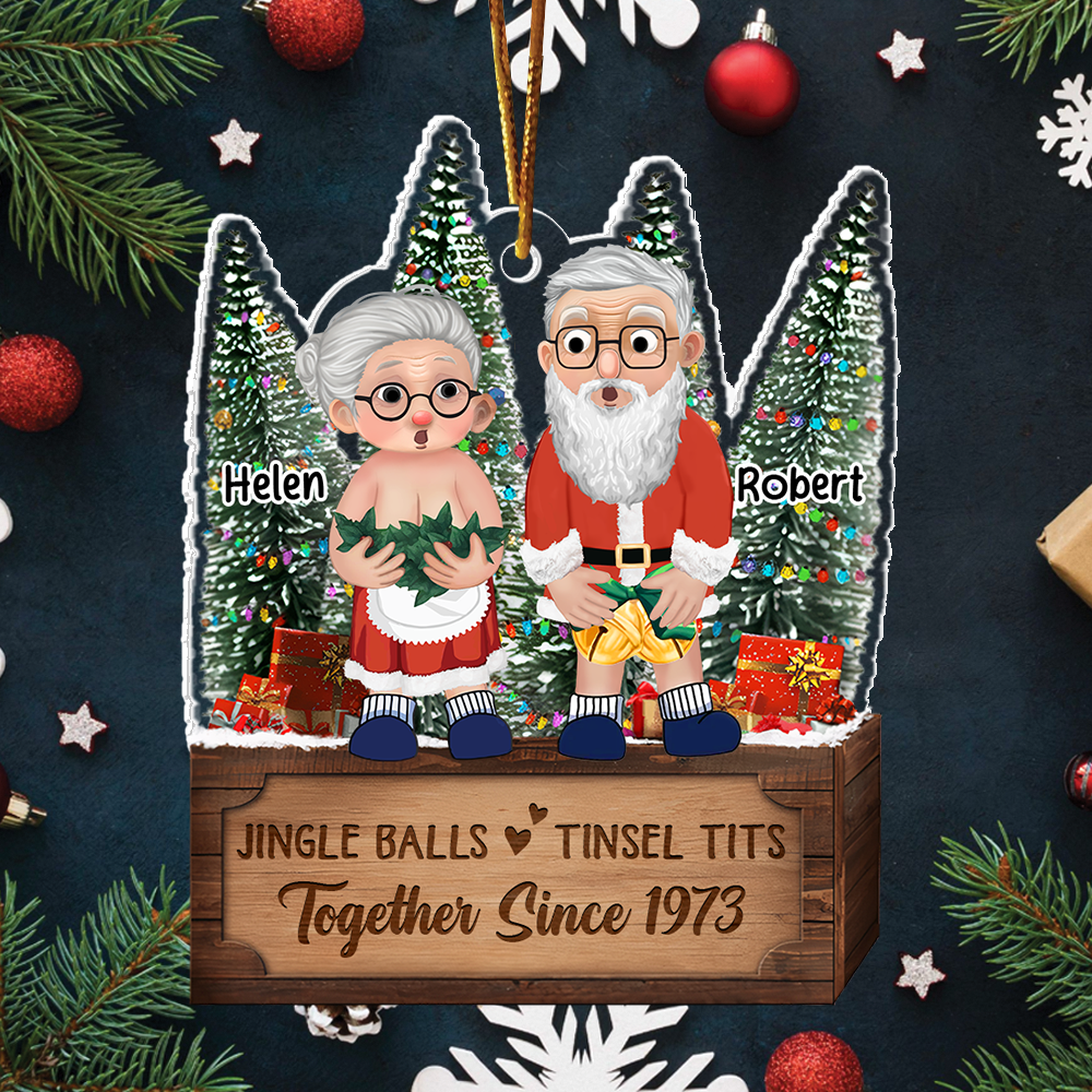 I Want To Grow Old With You - Personalized Couple Ornament