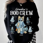 Grandma's Boo Crew - Personalized Custom T Shirt - Halloween Gift for Grandma, Nana, Grammy, Mom