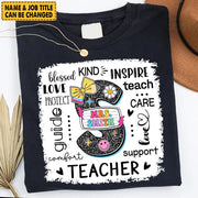 Custom Name T-Shirt Teacher, Appreciation Gift, Back To School Shirt A2110