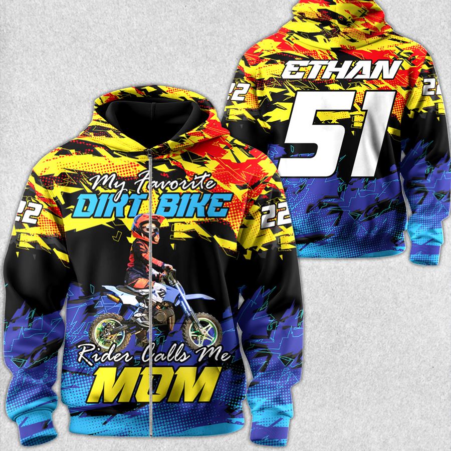 My Favorite Dirt Bike Rider Calls Me Mom All Over Print Shirt Gift For Motocross Family Rider Lovers Shirt H2511