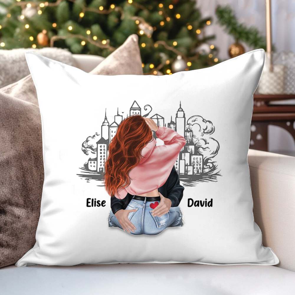 Hug This Pillow Until You Can Hug Me - Personalized Custom Shaped Plush Pillow