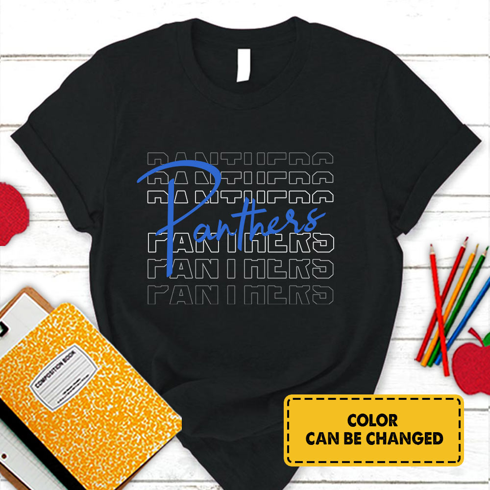 Personalized Panthers Echo T-Shirt For Teacher