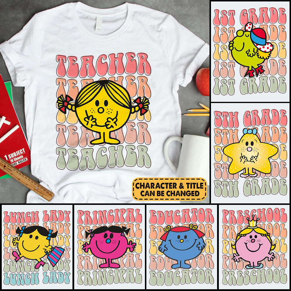 Personalized Shirt Little Miss Teacher Custom Character And Title Shirt For Teacher H2511