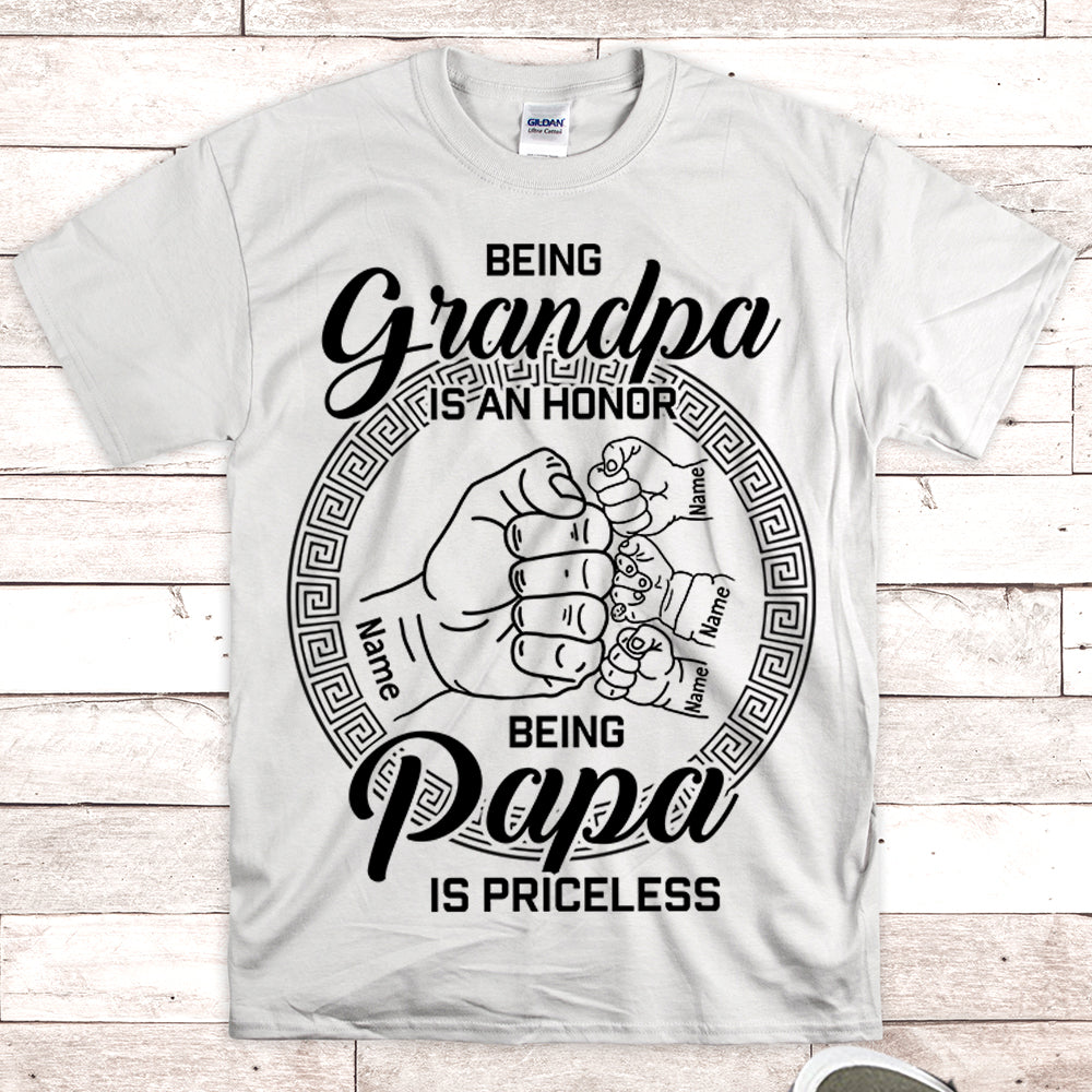 Being Grandpa Is An Honor Papa Priceless By Utenbaw