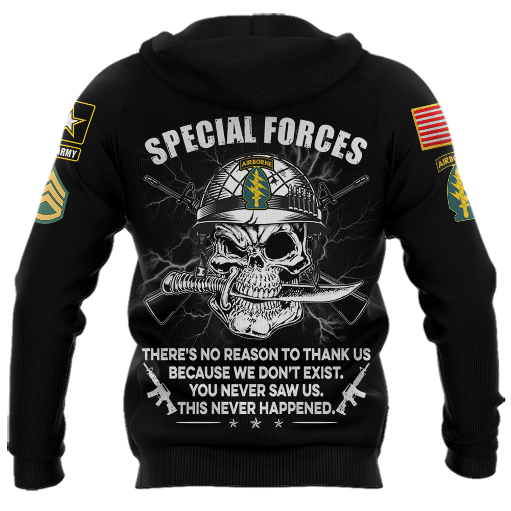 Custom Shirt Veteran There's No Reason To Thank Us Gift For Veterans All Over Print Shirt K1702