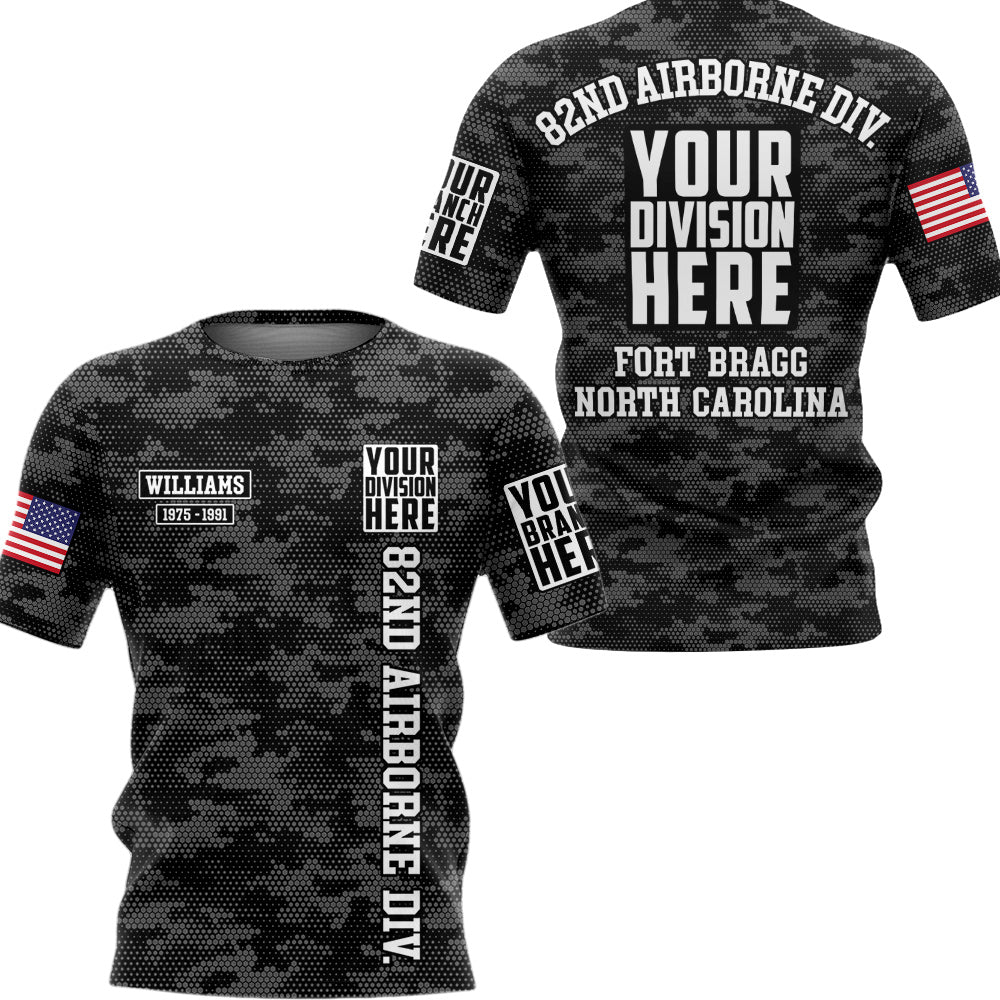Custom Division And Military Training Base Personalized All Over Print Shirt Grunt Style Design For Veteran H2511