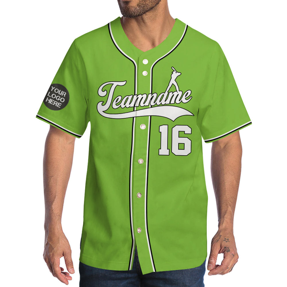 Baseball Jersey - Neon Green - Unisex