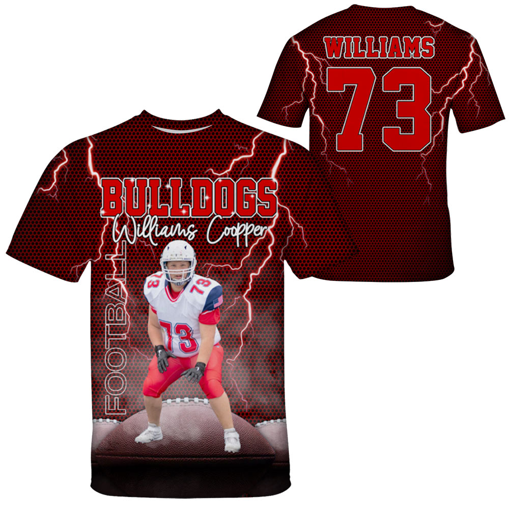 Custom Photo Name Number Player All Over Print Shirt Gift For Football Football Lovers K1702