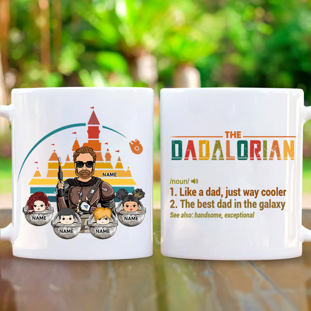 The Dadalorian Like A Dad Just Way Cooler Personalized Mug