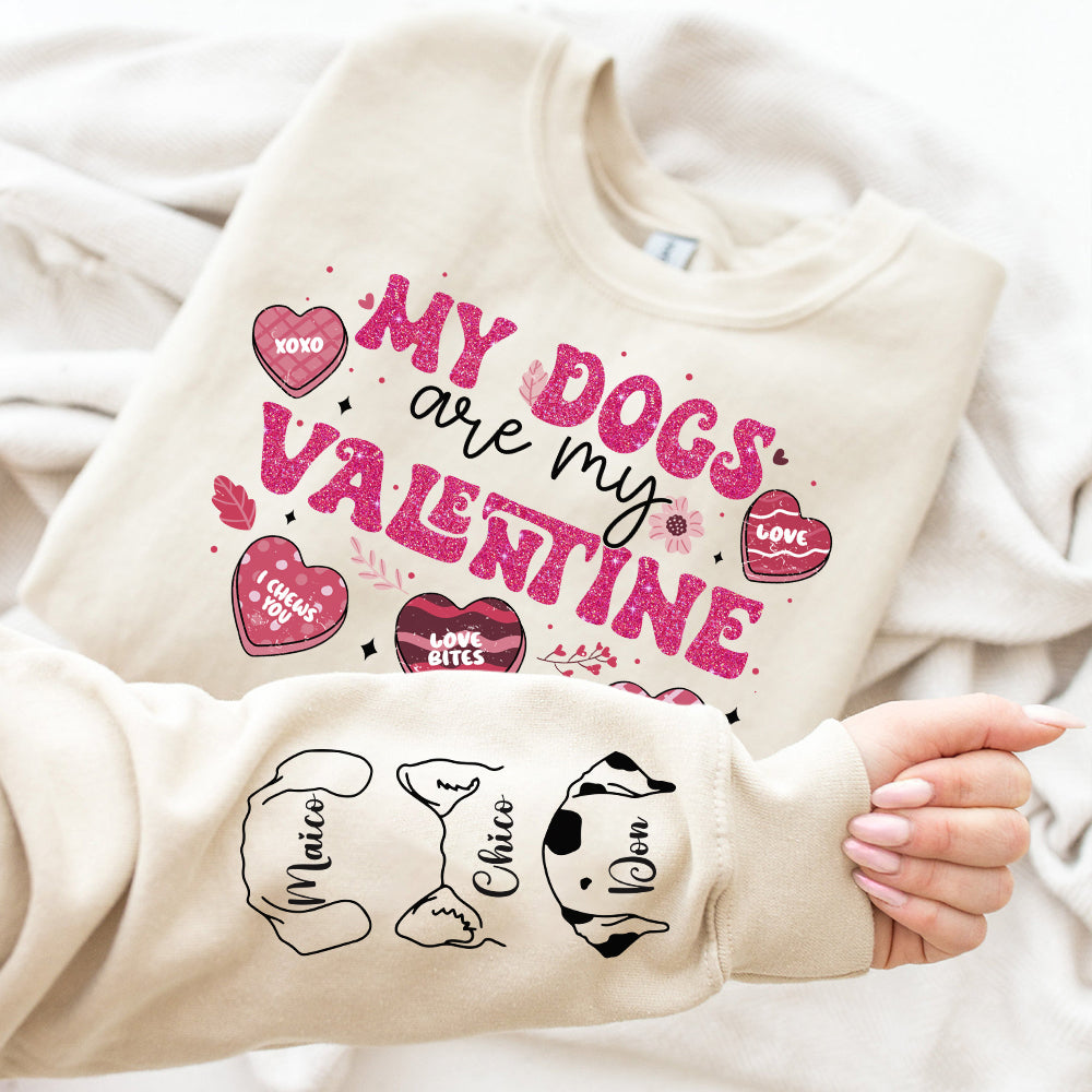My Dog Is My Valentine - Personalized Shirt - Gift For Dog Lover