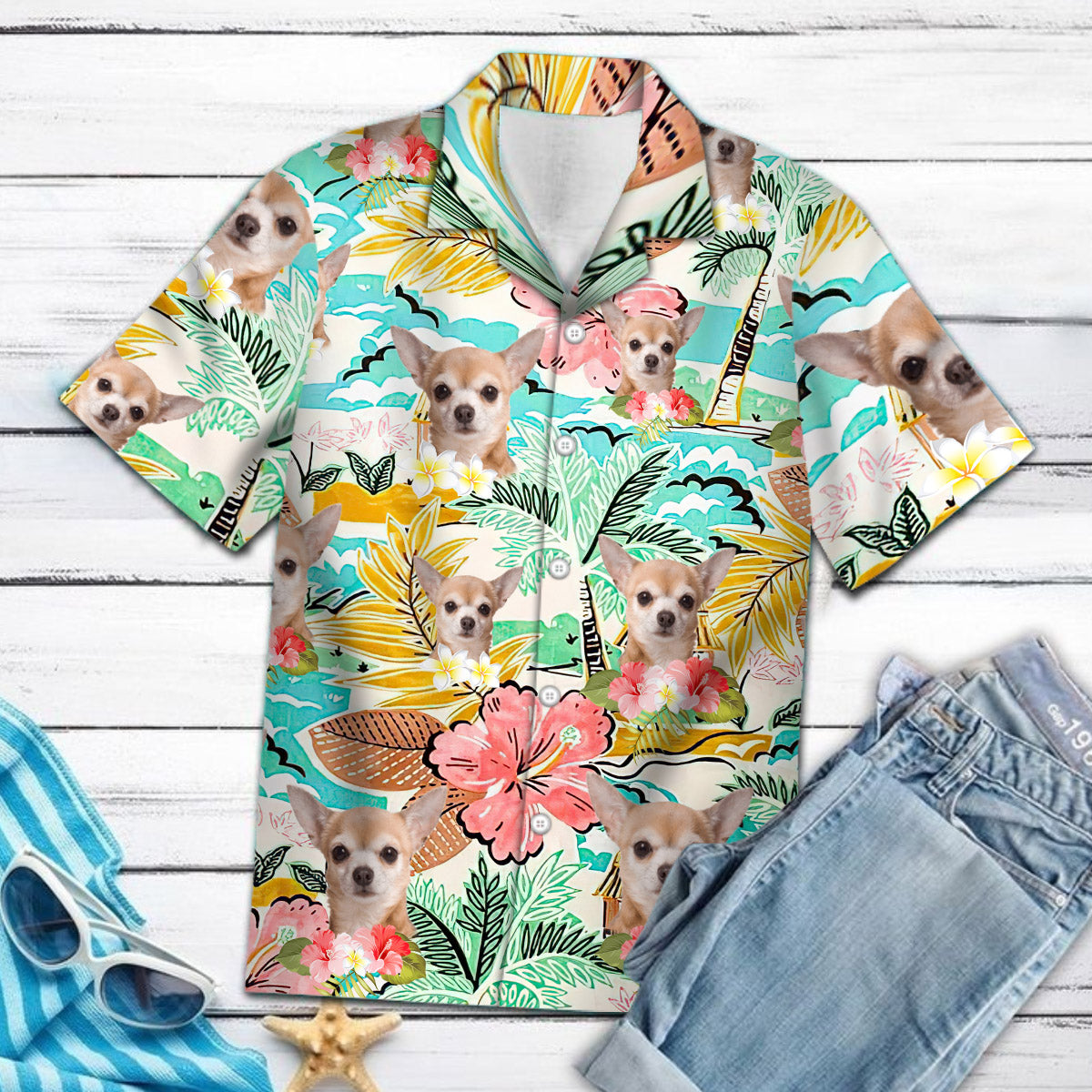 Billy Butcher Tropical Hibiscus Island Hawaiian Shirt