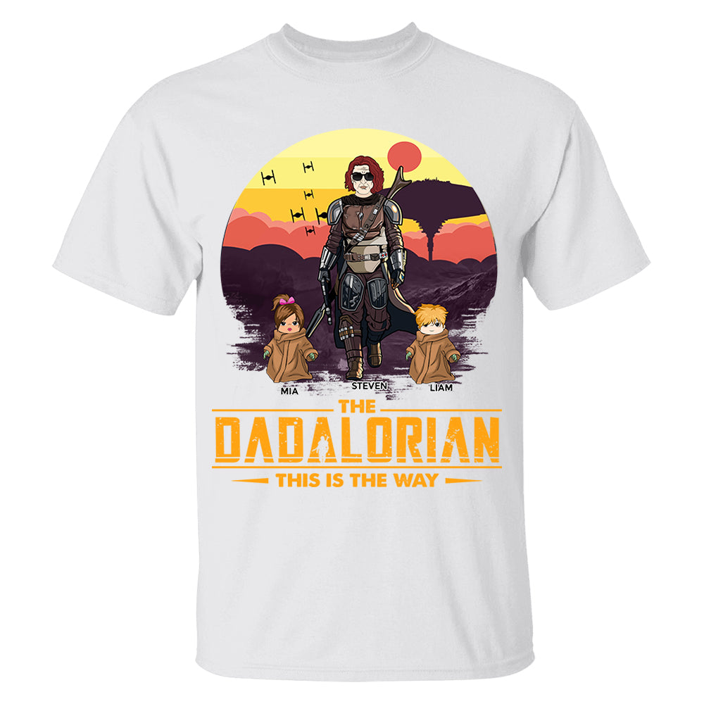 Tatooine Sunset The Dadalorian This Is The Way Personalized Shirt New Gift For Dad, Gift For Him