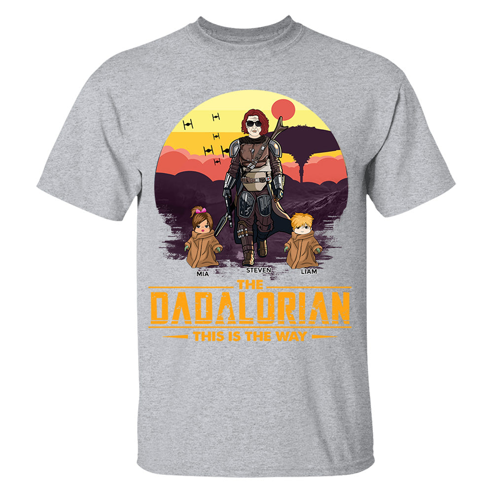 Tatooine Sunset The Dadalorian This Is The Way Personalized Shirt New Gift For Dad, Gift For Him