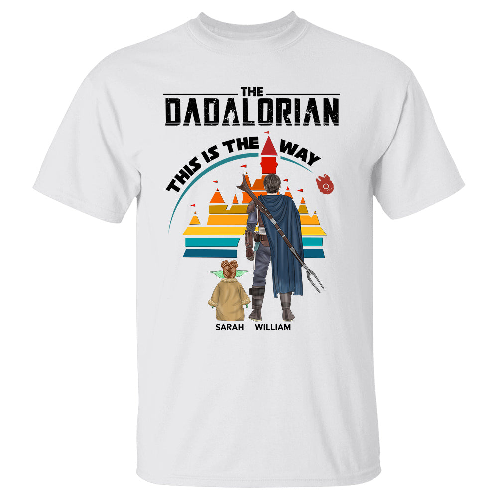 Dadalorian This Is The Way Back View Personalized Shirt Ver2
