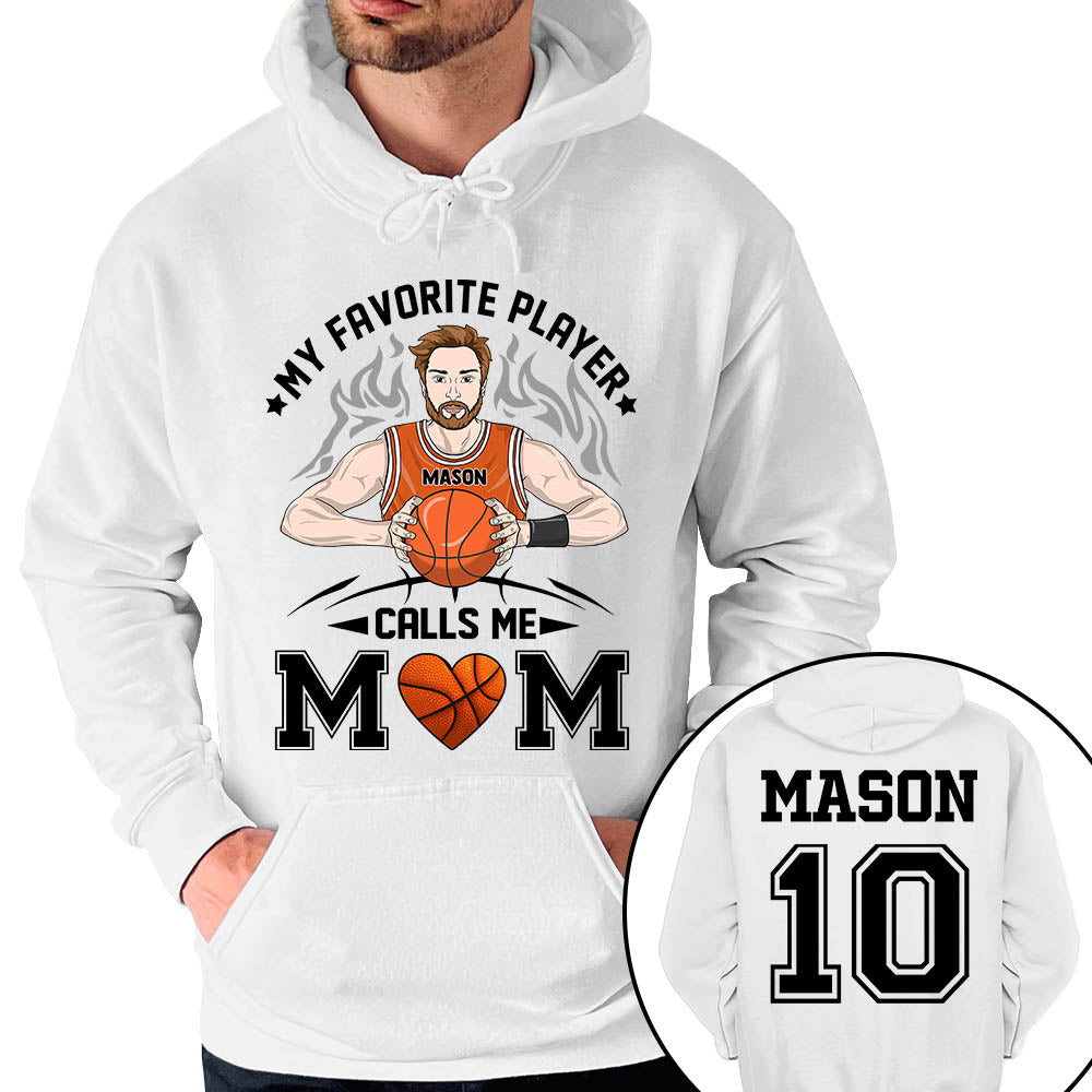Personalized My Favorite Player Calls Me Mom Dad Grandma Shirt For Basketball Family Member