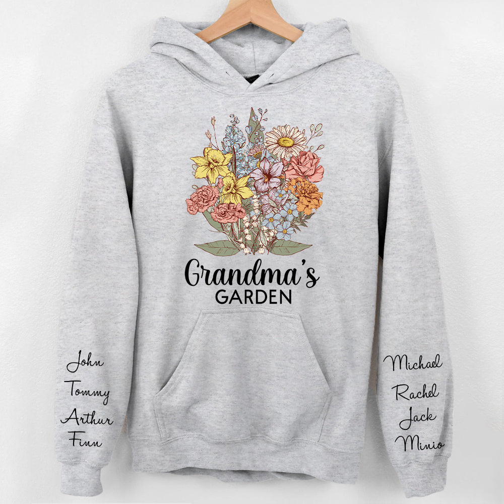 Personalized Grandma Garden Vintage Sweatshirt Gift For Grandmas - Birthday Gift For Mom